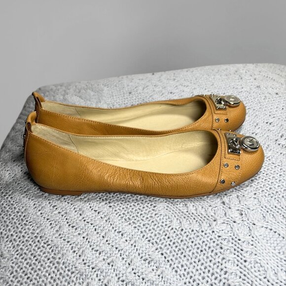Michael Kors Fulton Moccasin Tan Cognac Size 5.5 - Picture 2 of 4